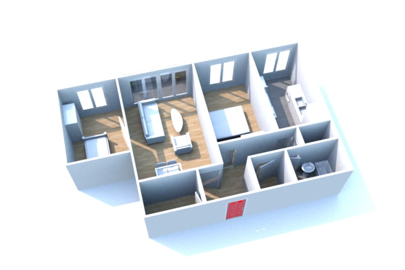 Mont Gaillard au Havre : location T3 appartement - Image 2