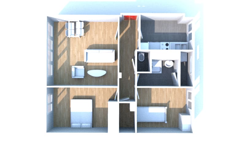 Quartier Caucriauville au Havre : appartement T3 - Image 3