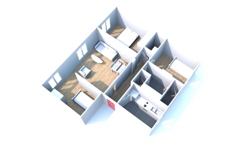 Le Havre à louer : appartement 4 pièces - Image 2