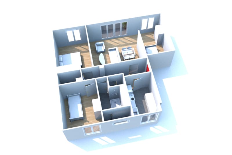 Au Havre quartier Caucriauville : location T4 appartement - Image 2