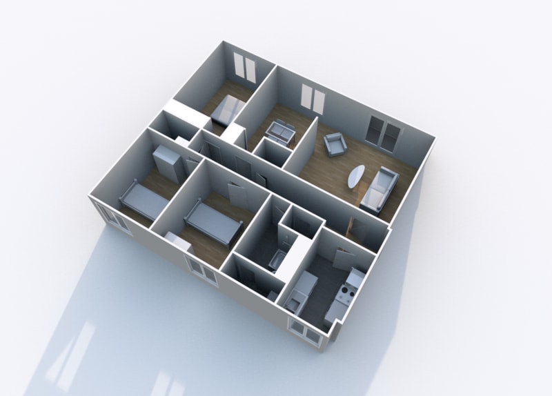 Appartement T5 à louer au Havre, quartier de Caucriauville - Image 2