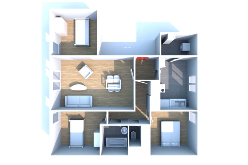 Au Havre Caucriauville : T4 en location - Image 3