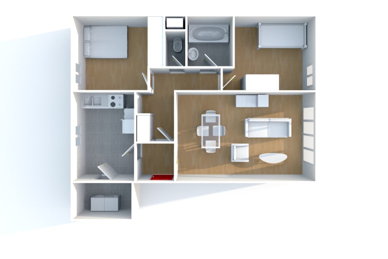 Location appartement F3 au Havre dans le quartier de Caucriauville - Image 2