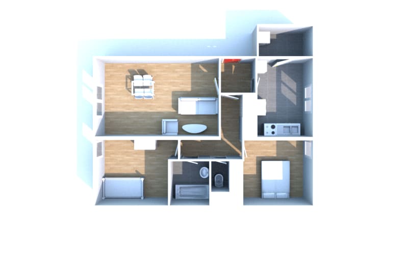 Appartement T3 à louer au Havre, quartier Caucriauville - Image 2