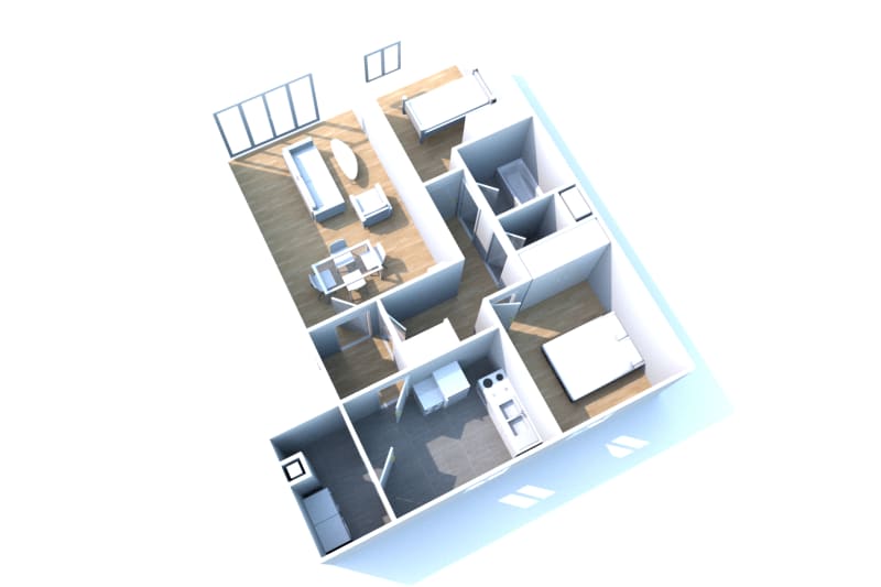 Secteur Caucriauville - appartement 3 pièces en location - Image 2