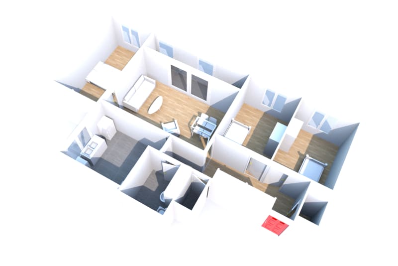 16ème étage, location F4 appartement au Havre - Image 2