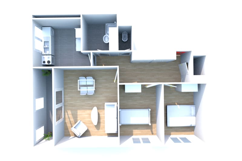 Location appartement F3 Le Havre proche du Parc de Rouelles avec vue - Image 4