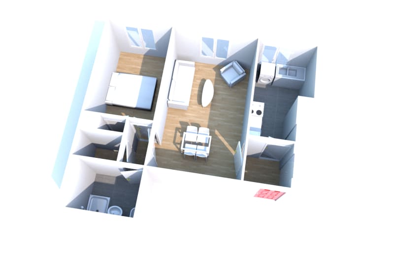 Appartement 2 pièces au sein du quartier Caucriauville au Havre - Image 2