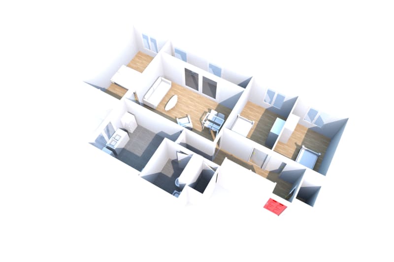 Appartement T4 à louer au Havre, quartier Caucriauville - Image 2