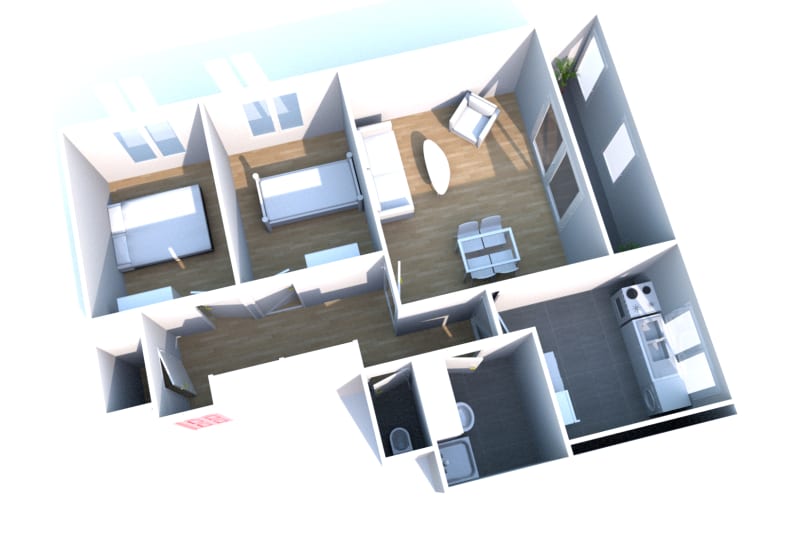 Appartement T3 à louer au Havre dans le quartier de Caucriauville - Image 1