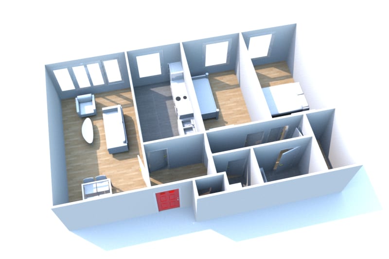 T3 à louer au Havre - secteur Caucriauville - Image 2