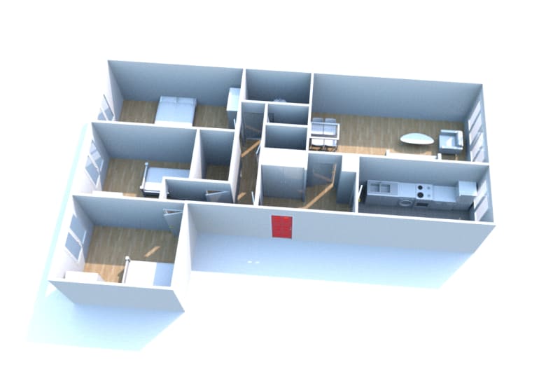 À louer au Havre (Caucriauville) : appartement 4 pièces - Image 2