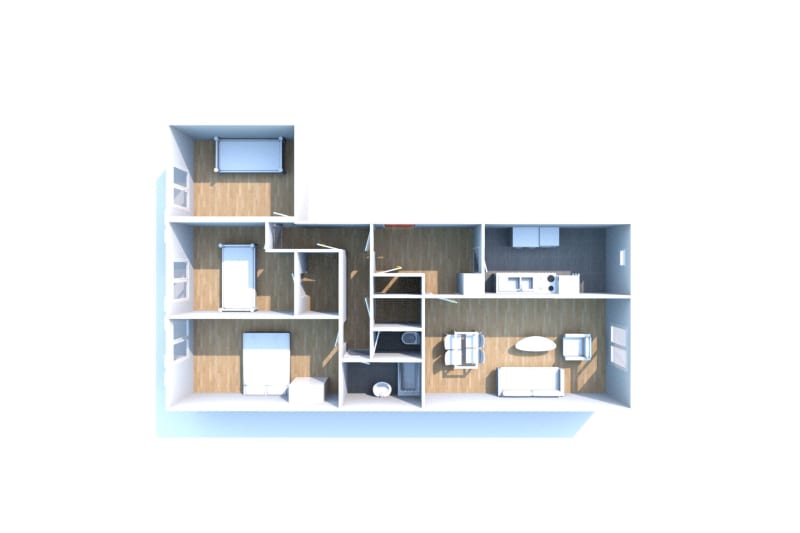 Au Havre - quartier Caucriauville, appartement 4 pièces à louer - Image 2