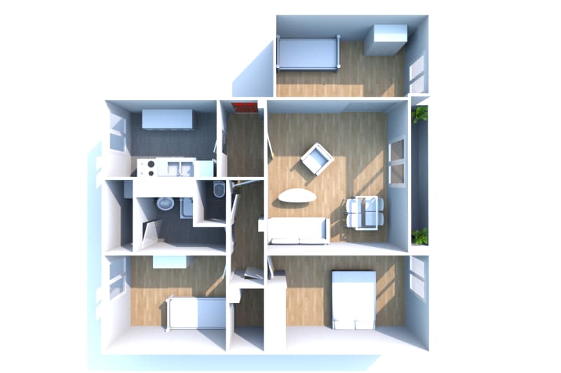 Appartement F3 en location sur le quartier de caucriauville au Havre - Image 3