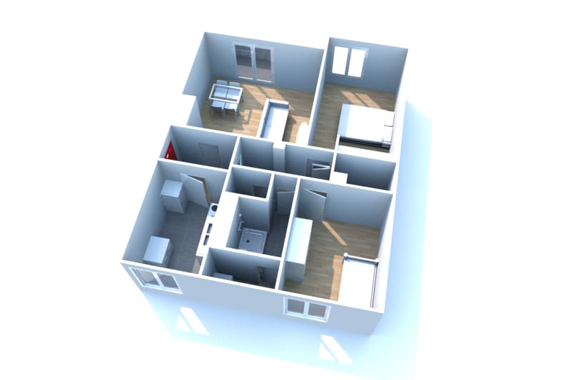 Au Havre, appartement F3 à louer à Caucriauville - Image 2