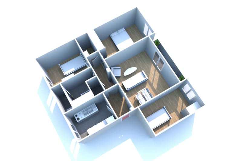 Location appartement T4 au Havre Caucriauville - Image 2