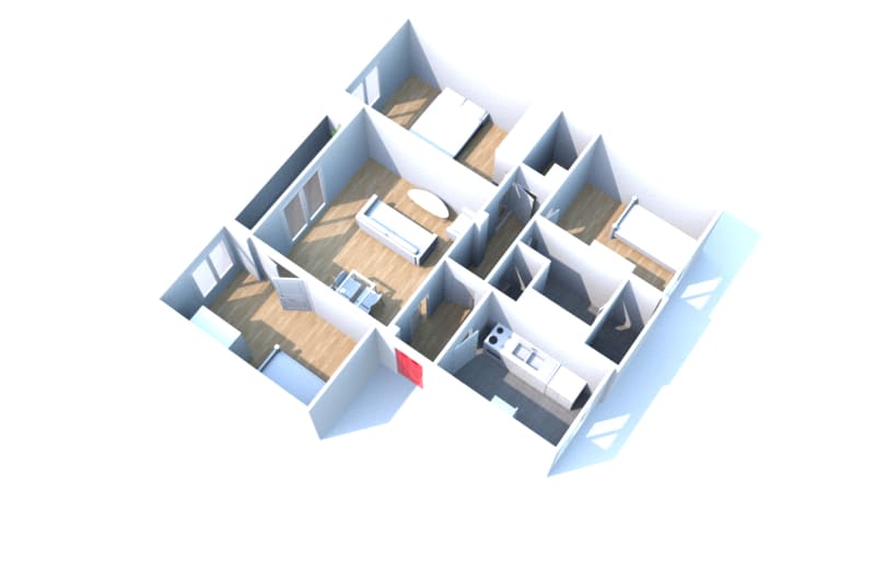 T4 appartement à louer au Havre Caucriauville - Image 2