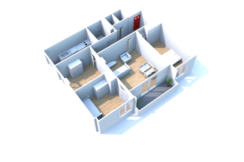 Au Havre Caucriauville, location d'un T4 - Image 2