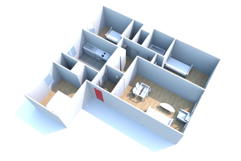 Location au Havre Caucriauville : appartement T4 - Image 2
