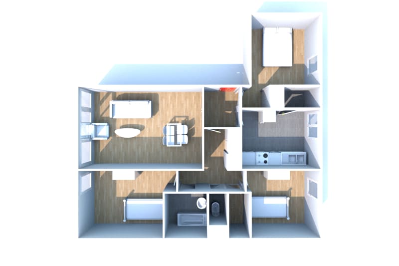Location au Havre Caucriauville : appartement T4 - Image 3