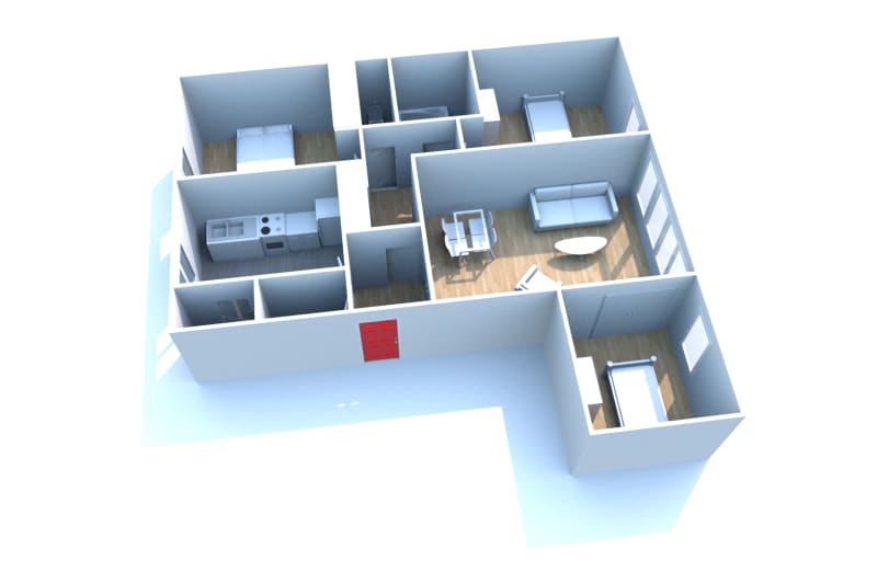 Quartier Caucriauville au Havre - à louer appartement F4 - Image 2