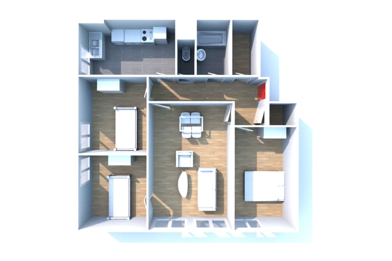 À louer à Caucriauville au Havre : appartement T4 - Image 3