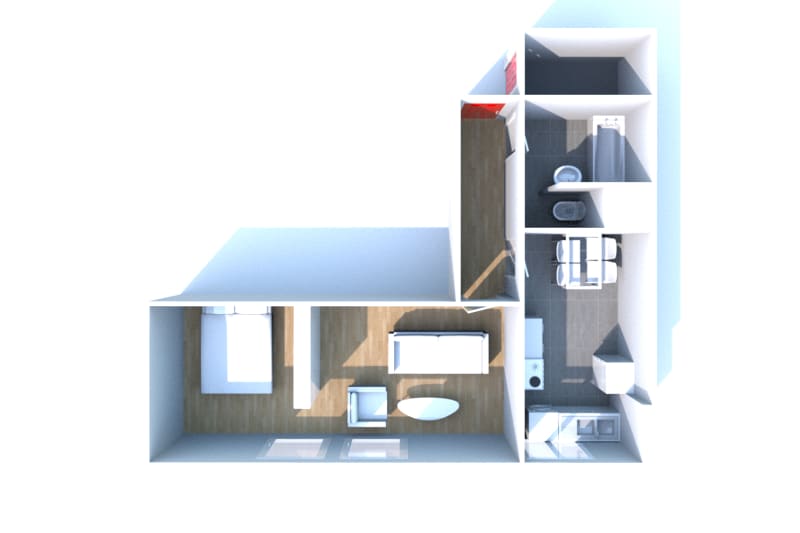 Type 1 appartement au Havre Caucriauville à louer - Image 3