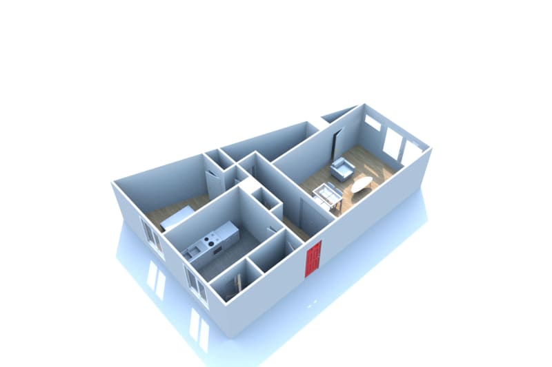 Au Havre Caucriauville, location appartement T2 - Image 2