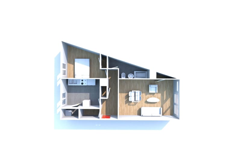 Au Havre Caucriauville, location appartement T2 - Image 3