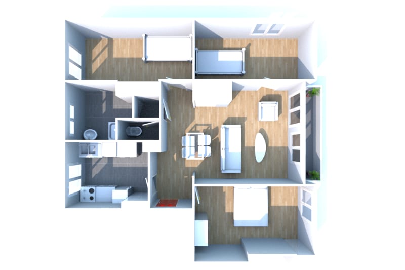 Appartement T4 au Houlme à louer - Image 3