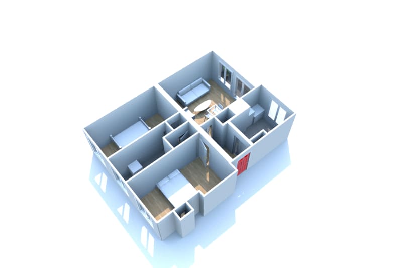 Le Houlme : location appartement T3 - Image 2