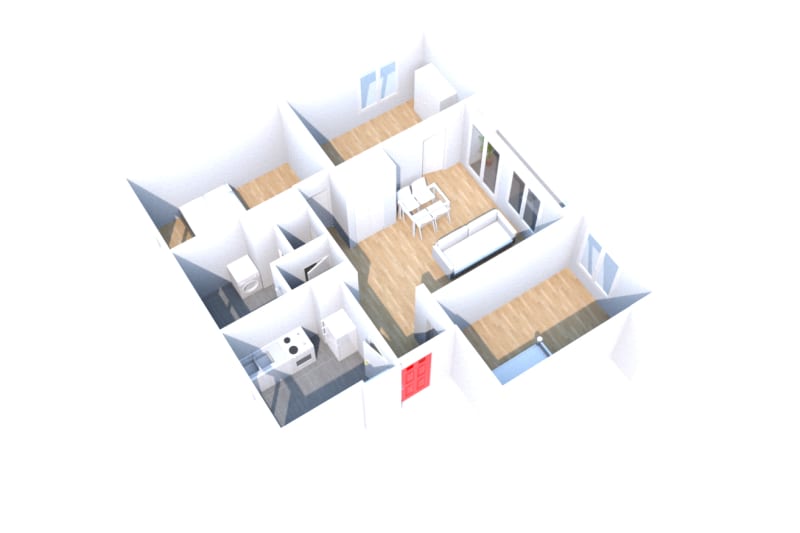 À louer, appartement F4 au Houlme - Image 2