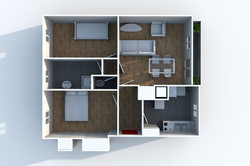 Appartement T3 en location au Houlme - Image 3