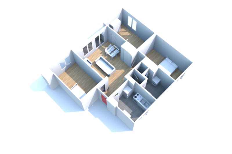 Au Houlme, appartement 4 pièces à louer - Image 5