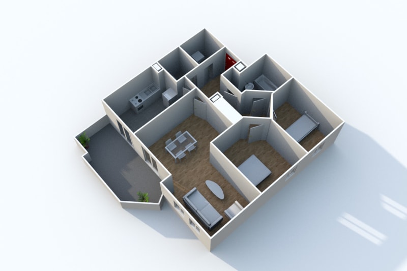 Appartement F3 en location au Houlme - Image 2