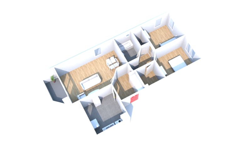 Appartement F3 à louer au Houlme - Image 2