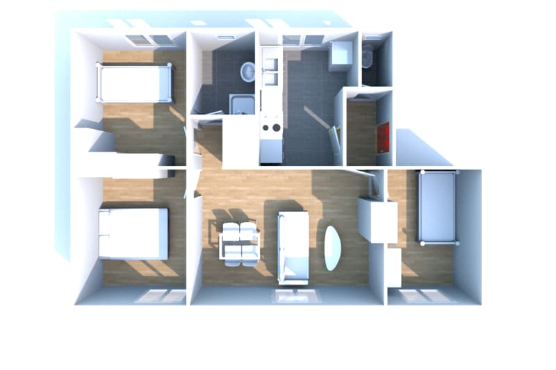 Location appartement T4 à Arelaune-en-Seine - Image 7