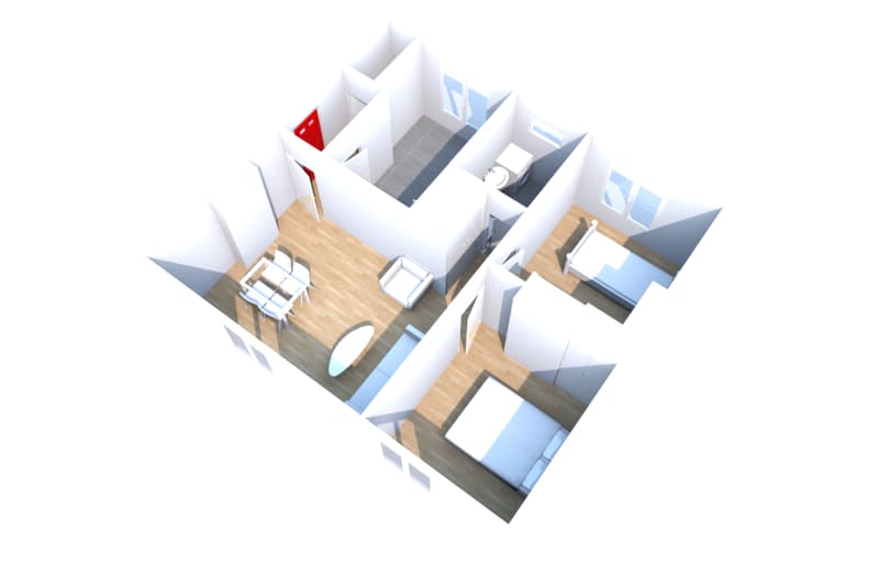 Type 3 location appartement à Arelaune-en-Seine - Image 2