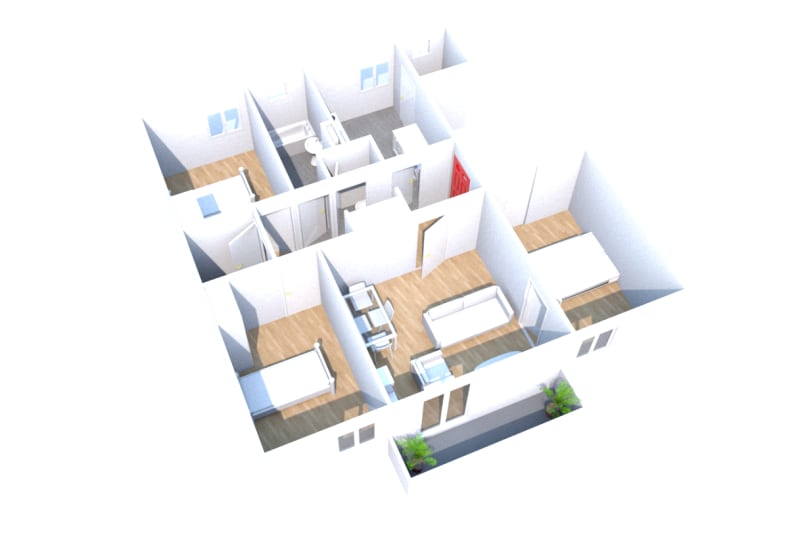 Location appartement T4 à Arelaune-en-Seine - Image 5