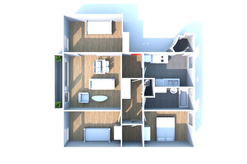 À louer T4 appartement à Arelaune-en-Seine - Image 3