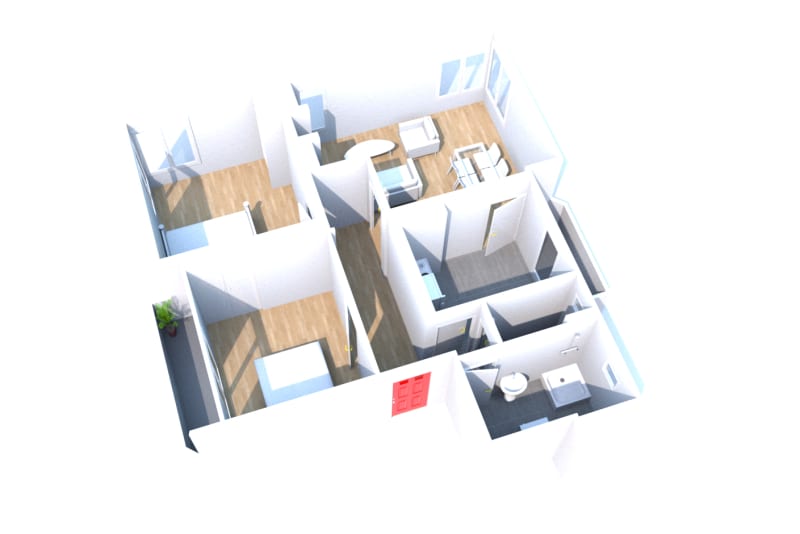À Maromme, location d'un appartement T3 - Image 2