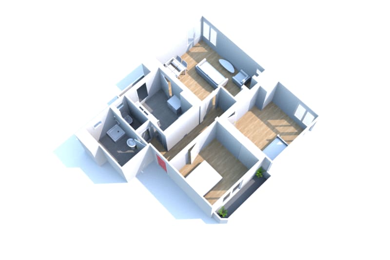 T3 appartement à Maromme Clair Joie à louer - Image 2