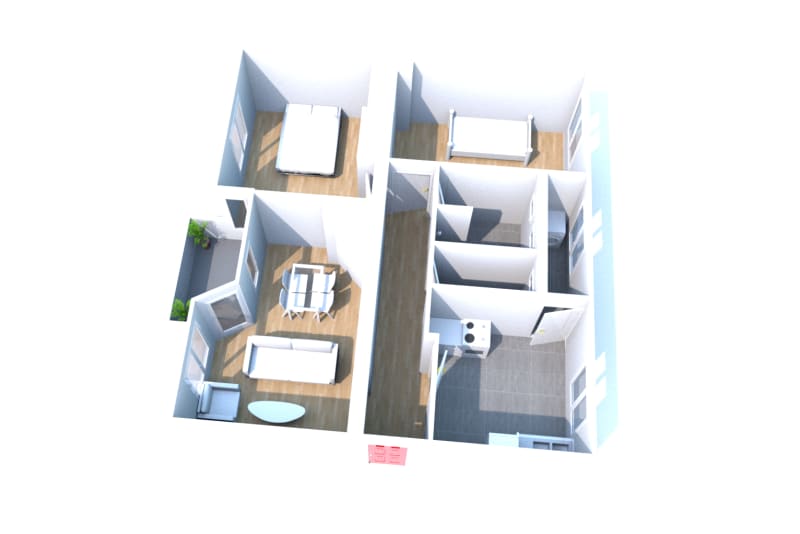À Maromme stade : location appartement T3 - Image 2