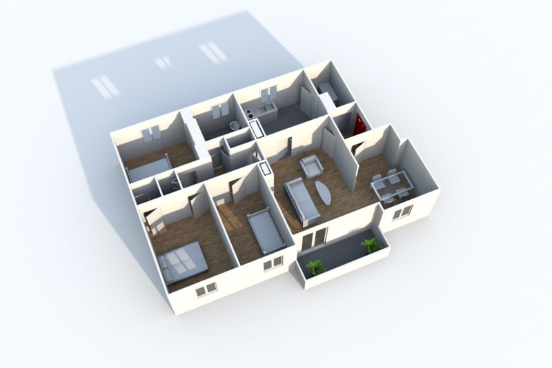 Grand appartement T4 en location à Maromme, proche du centre-ville - Image 4