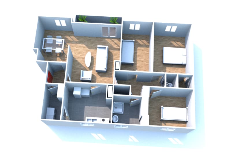 Grand appartement T4 en location à Maromme, proche du centre-ville - Image 2