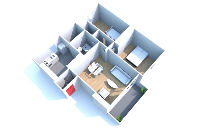 Les Portes de la Ville à Maromme : location T3 - Image 2