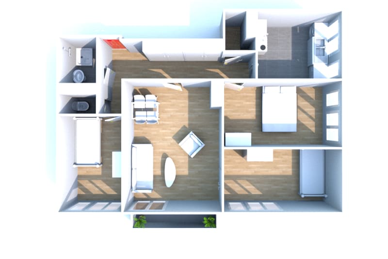 Location T4 appartement à Maromme, 2ème étage - Image 3