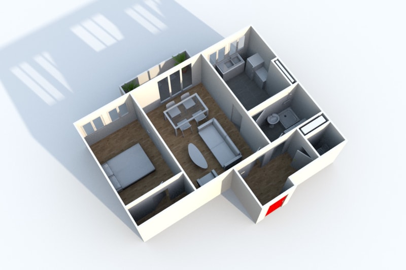 Appartement T2 en location à Maromme proche du centre-ville avec vue - Image 1