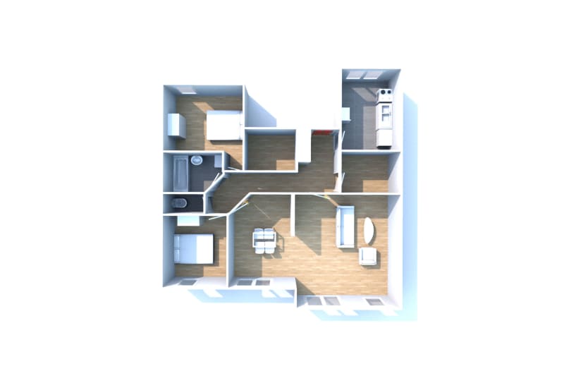 Grand appartement 3 pièces à louer à Maromme - Image 3