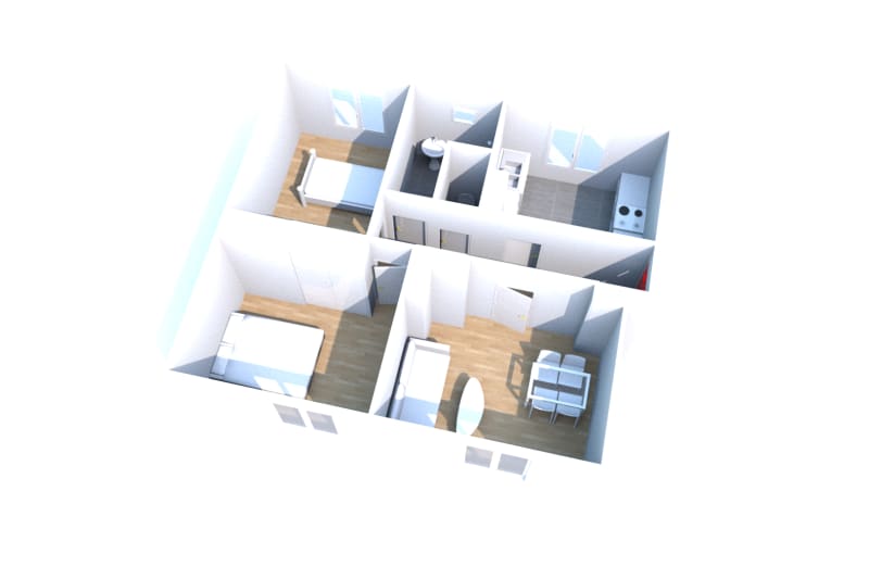 Appartement F3 à louer à Mesnil-Esnard - Image 1